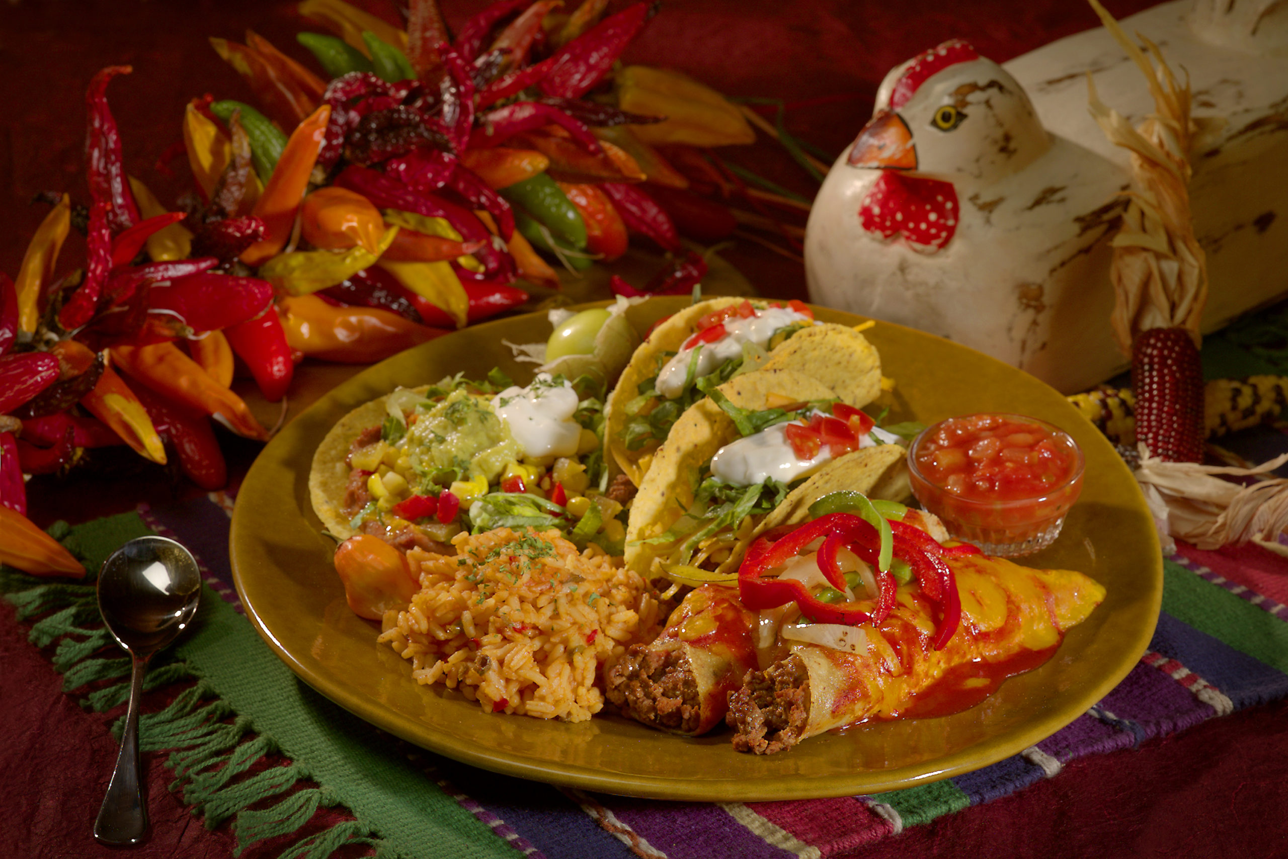 plate of Mexican food